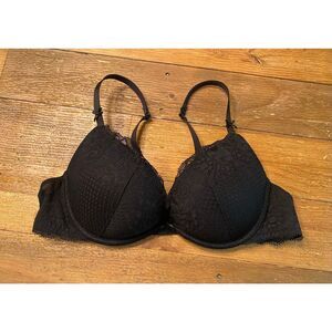 Aerie 34B black push-up bra sexy lace